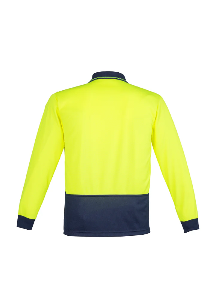 Syzmik Zh232 Unisex Hi Vis Basic Spliced Polo - Long Sleeve - Image 3