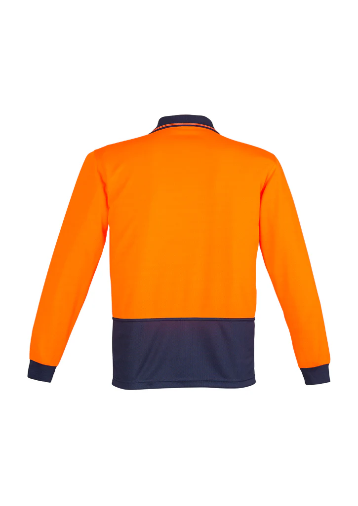 Syzmik Zh232 Unisex Hi Vis Basic Spliced Polo - Long Sleeve - Image 4