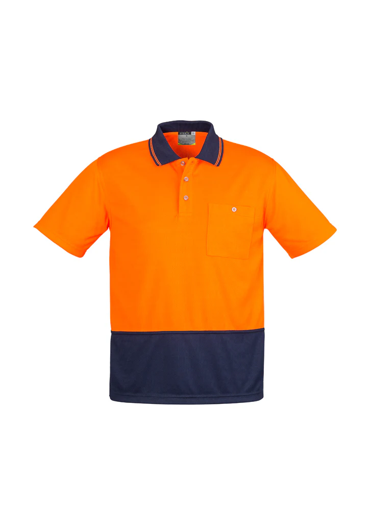 Syzmik Zh231 - Unisex Hi Vis Basic Spliced Polo - Short Sleeve - Image 3
