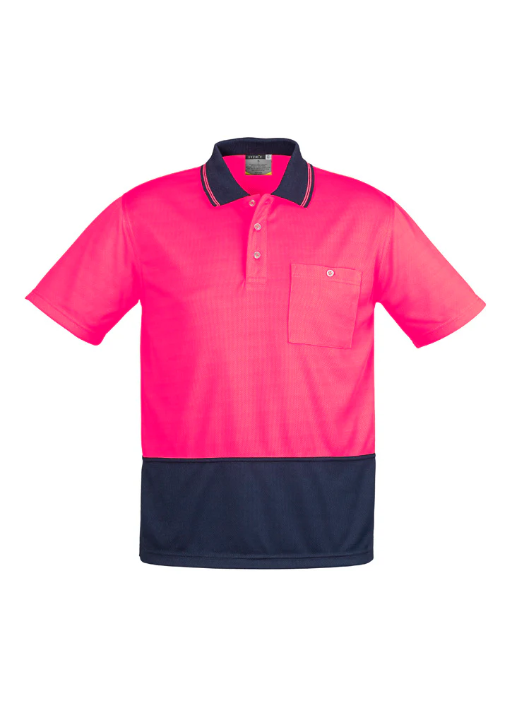 Syzmik Zh231 - Unisex Hi Vis Basic Spliced Polo - Short Sleeve - Image 5