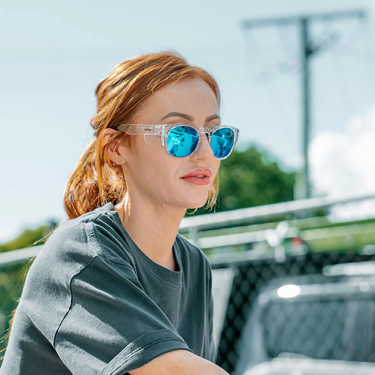 Cruisers Clear Frame/Mirror Blue Polarised UV400 - Image 5