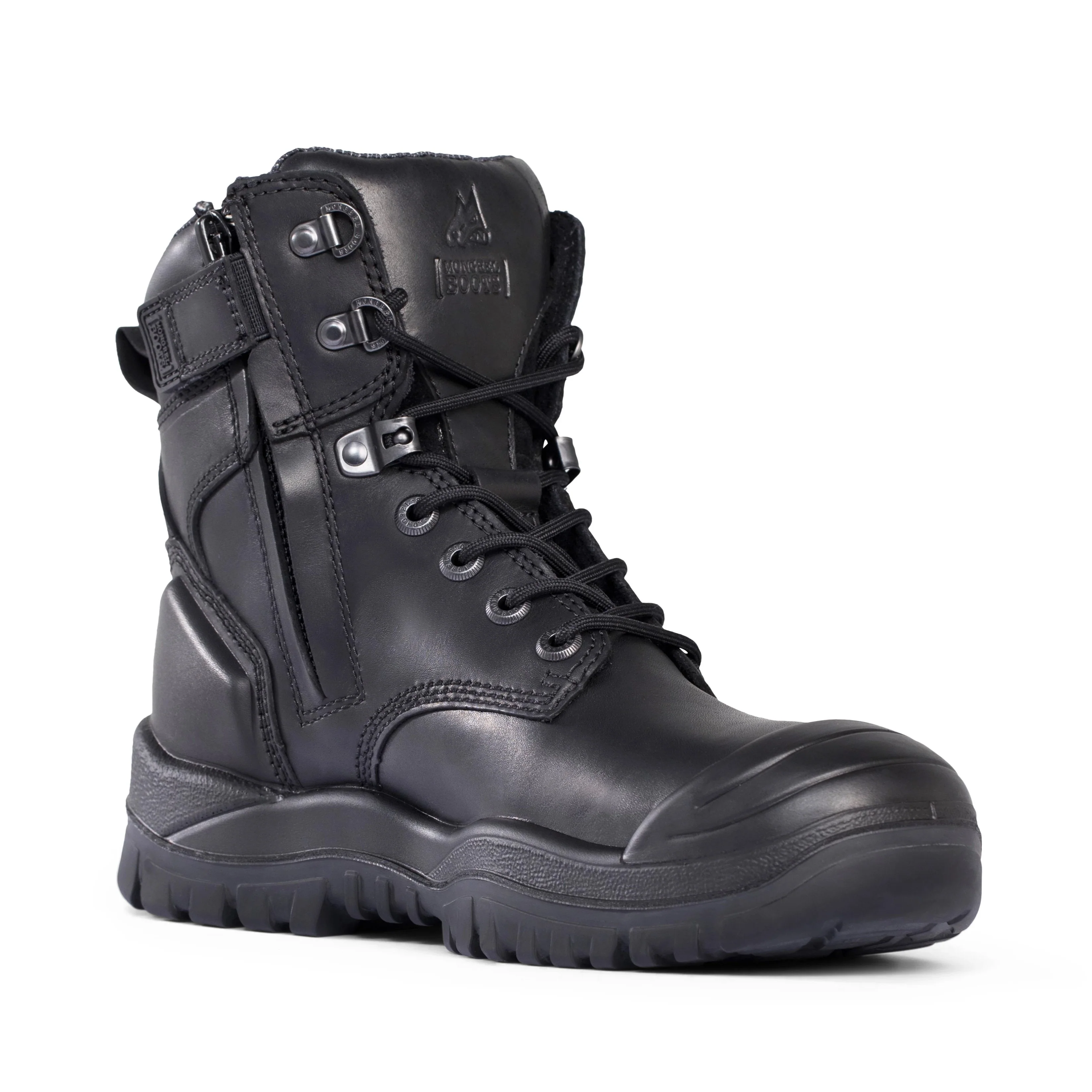 Mongrel - Black High Leg Zip Safety Vibram Rubber Boot - Image 3