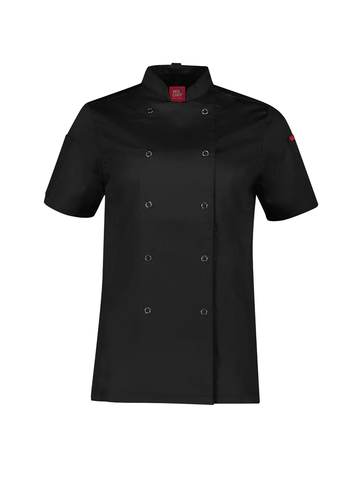 Ladies Zest Short Sleeve Chef Jacket - Image 4