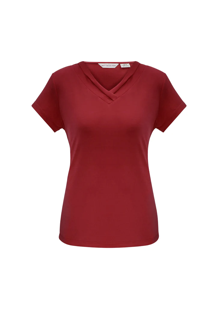 Lana Ladies V-Neck Short Sleeve Top - Image 4