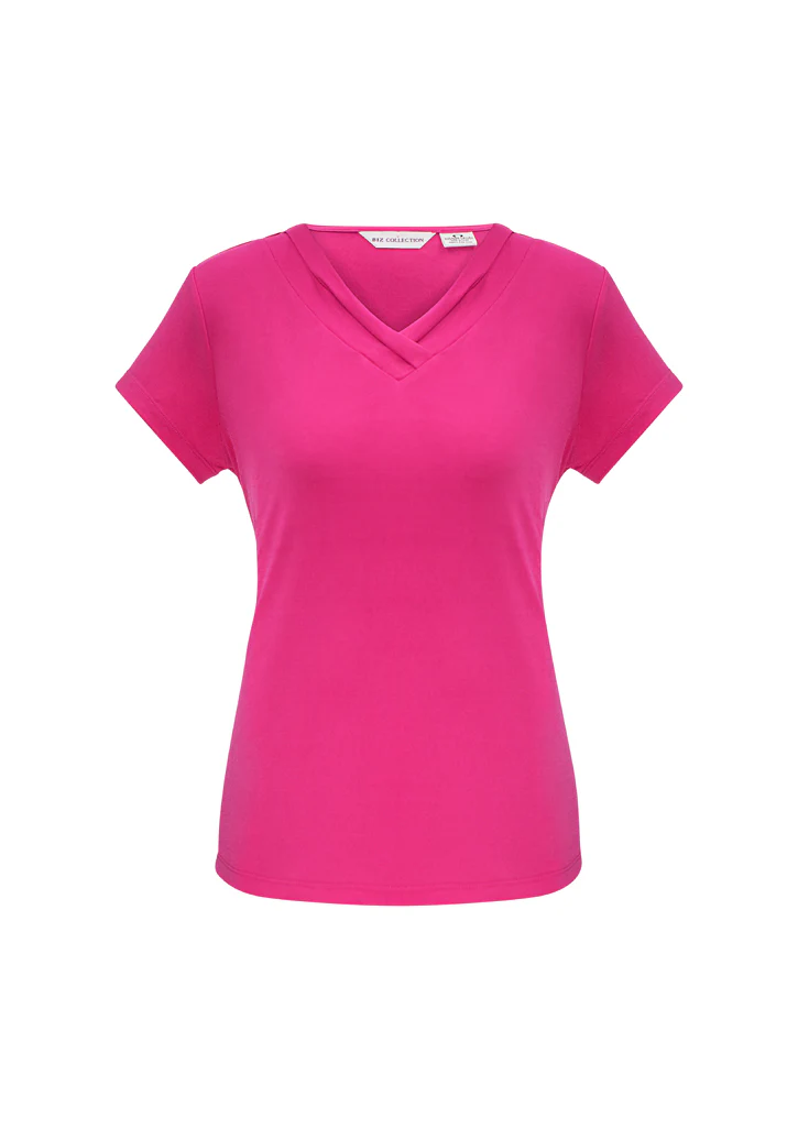 Lana Ladies V-Neck Short Sleeve Top - Image 6