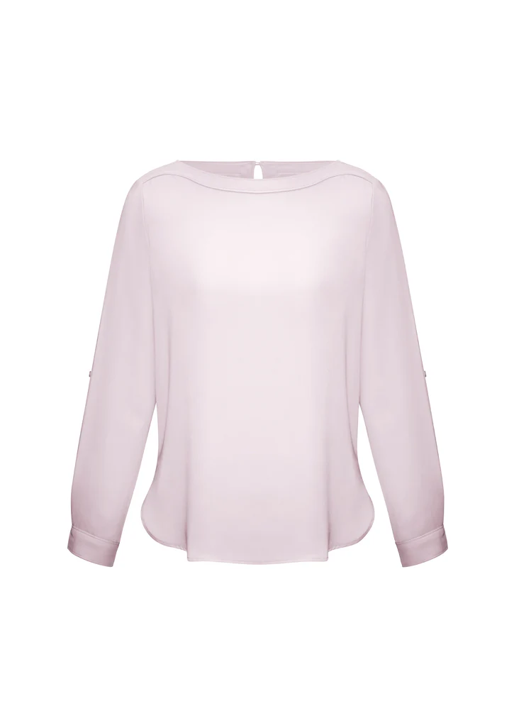 Madison Ladies Boatneck Blouse - Image 3