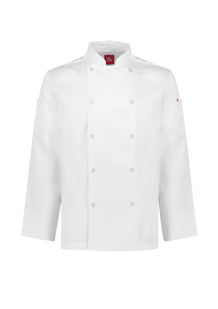 Mens Zest Long Sleeve Chef Jacket - Image 4