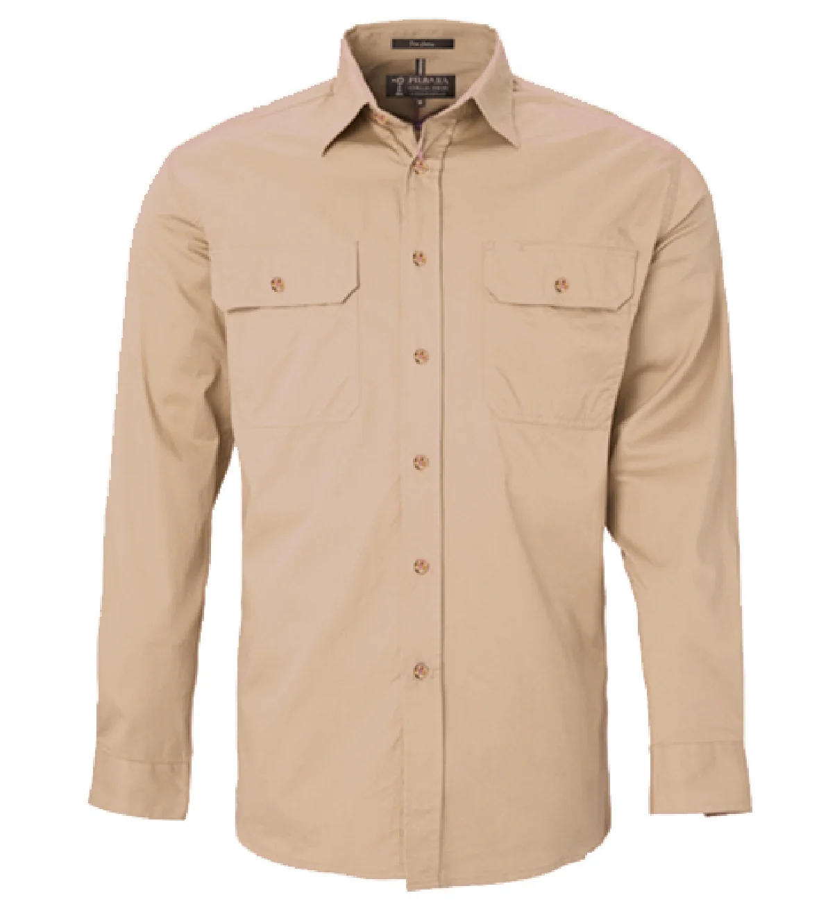 Pilbara Shirt Mens Open Front Long Sleeve Shirt - Image 10