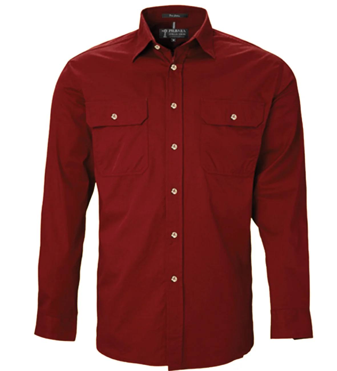 Pilbara Shirt Mens Open Front Long Sleeve Shirt - Image 6