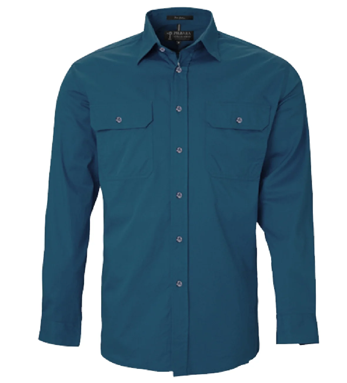 Pilbara Shirt Mens Open Front Long Sleeve Shirt - Image 9