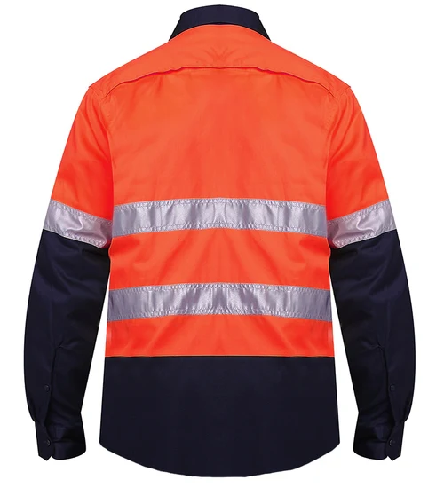 Rm107V2R 2 Tone Open Front Vented Long Sleeve - Reflective - Image 4