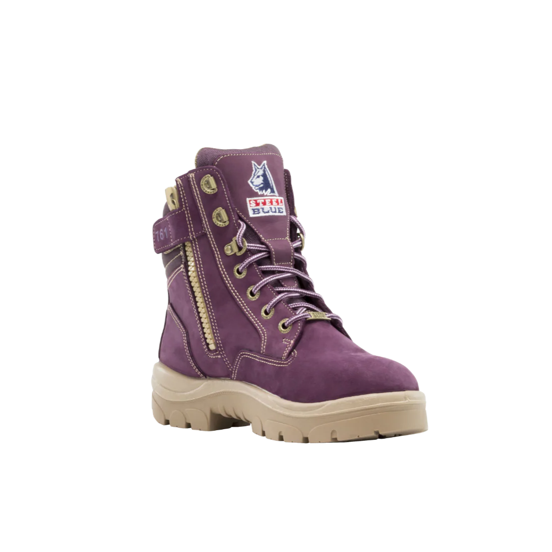 Southern Cross - Ladies Zip Lace Up Safety Boot - Image 3