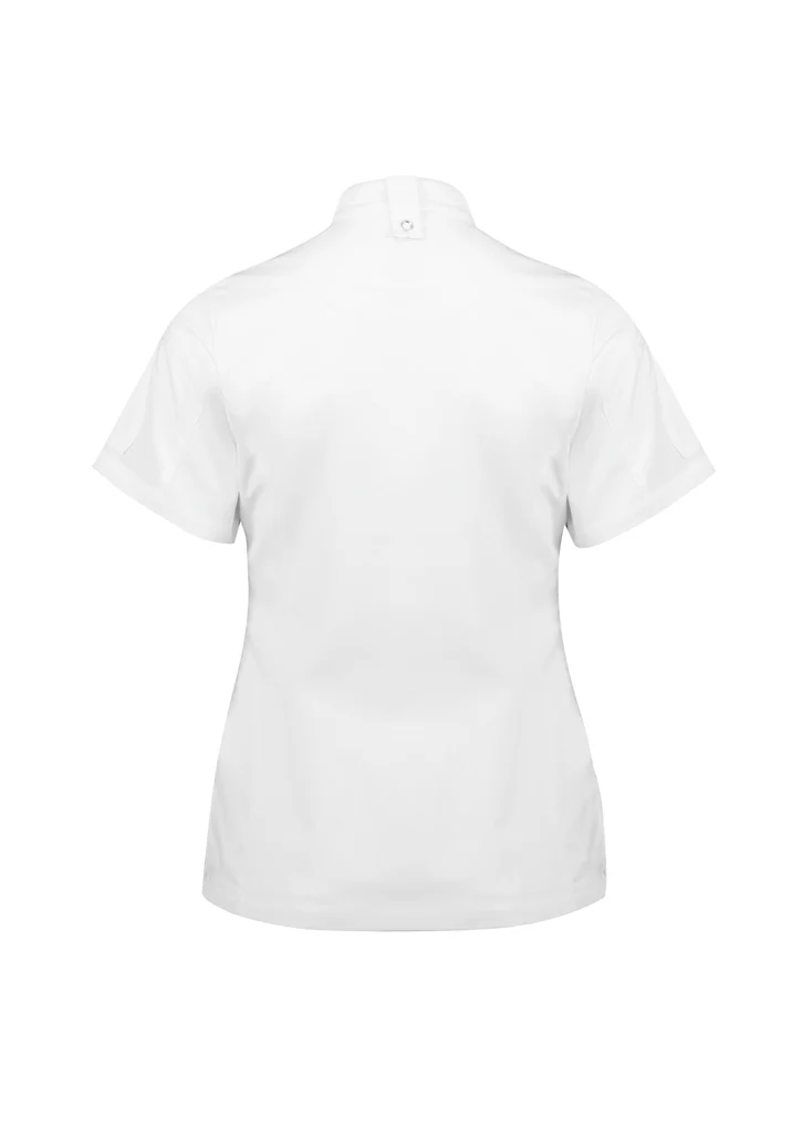 Womens Alfresco Short Sleeve Zip Chef Jacket - Image 3