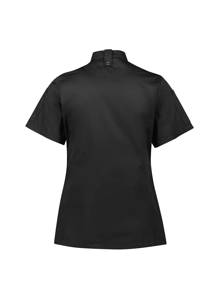 Womens Alfresco Short Sleeve Zip Chef Jacket - Image 5