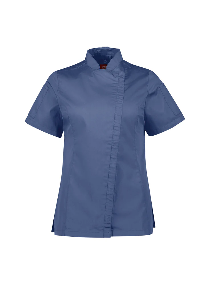 Womens Alfresco Short Sleeve Zip Chef Jacket - Image 6