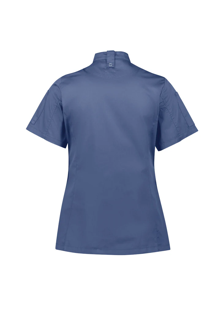 Womens Alfresco Short Sleeve Zip Chef Jacket - Image 7