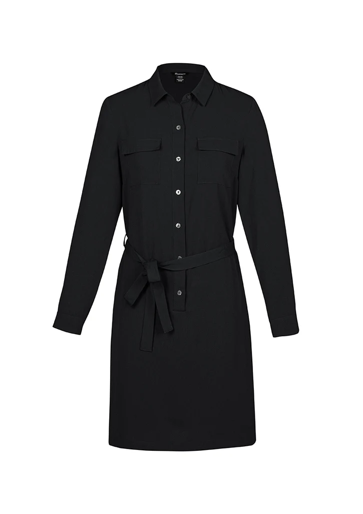 Womens Chloe Georgette Shirt Dress - Image 3