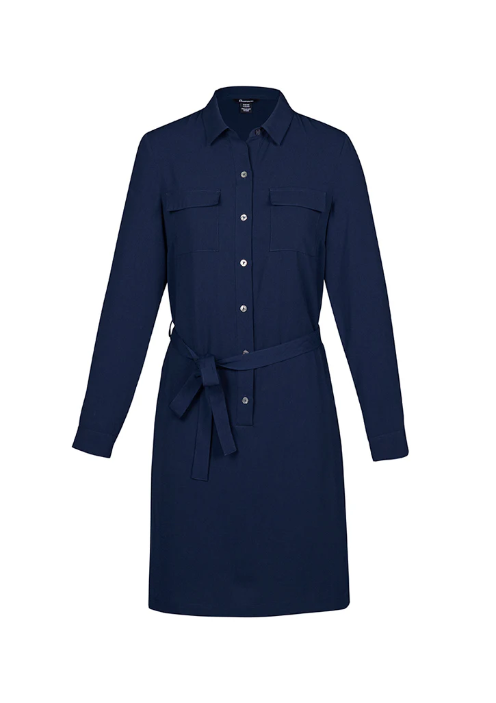 Womens Chloe Georgette Shirt Dress - Image 5